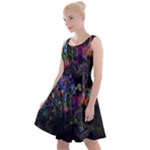 Grunge Paint Splatter Splash Ink Knee Length Skater Dress