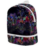 Grunge Paint Splatter Splash Ink Zip Bottom Backpack
