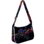 Grunge Paint Splatter Splash Ink Zip Up Shoulder Bag