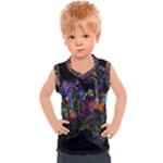 Grunge Paint Splatter Splash Ink Kids  Sport Tank Top