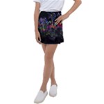 Grunge Paint Splatter Splash Ink Kids  Tennis Skirt