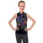 Grunge Paint Splatter Splash Ink Kids  Sleeveless Polo T-Shirt