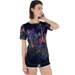 Grunge Paint Splatter Splash Ink Perpetual Short Sleeve T-Shirt