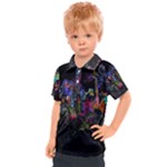 Grunge Paint Splatter Splash Ink Kids  Polo T-Shirt