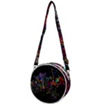 Grunge Paint Splatter Splash Ink Crossbody Circle Bag