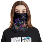 Grunge Paint Splatter Splash Ink Face Covering Bandana (Two Sides)