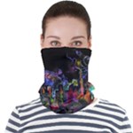 Grunge Paint Splatter Splash Ink Face Seamless Bandana (Adult)