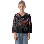 Grunge Paint Splatter Splash Ink Kids  Sailor Shirt