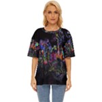 Grunge Paint Splatter Splash Ink Oversized Basic T-Shirt