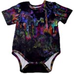 Grunge Paint Splatter Splash Ink Baby Short Sleeve Bodysuit