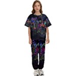 Grunge Paint Splatter Splash Ink Kids  T-Shirt and Pants Sports Set