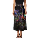 Grunge Paint Splatter Splash Ink Classic Midi Chiffon Skirt