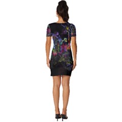 Fitted Knot Split End Bodycon Dress 