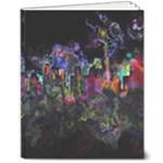 Grunge Paint Splatter Splash Ink 8  x 10  Softcover Notebook
