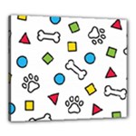 Dog Paw Seamless Pattern Footprint Bone Canvas 24  x 20  (Stretched)
