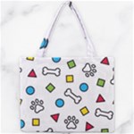 Dog Paw Seamless Pattern Footprint Bone Mini Tote Bag