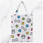 Dog Paw Seamless Pattern Footprint Bone Classic Tote Bag