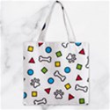 Zipper Grocery Tote Bag 