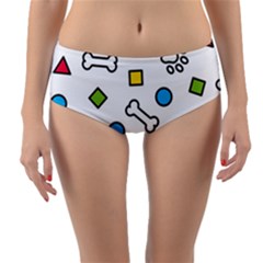 Reversible Mid-Waist Bikini Bottoms 