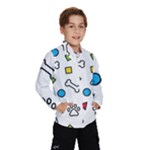 Dog Paw Seamless Pattern Footprint Bone Kids  Windbreaker