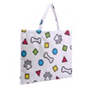 Zipper Large Tote Bag 