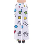 Dog Paw Seamless Pattern Footprint Bone So Vintage Palazzo Pants