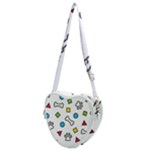 Dog Paw Seamless Pattern Footprint Bone Heart Shoulder Bag