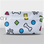 Dog Paw Seamless Pattern Footprint Bone Handbag Organizer