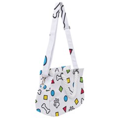 Rope Handles Shoulder Strap Bag 