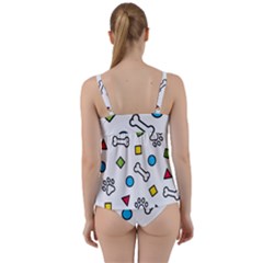 Twist Front Tankini Set 