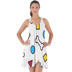 Show Some Back Chiffon Dress 