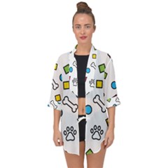 Open Front Chiffon Kimono 
