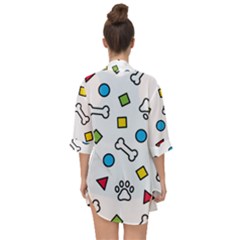 Open Front Chiffon Kimono 