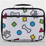 Dog Paw Seamless Pattern Footprint Bone Full Print Lunch Bag