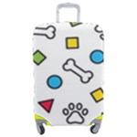 Dog Paw Seamless Pattern Footprint Bone Luggage Cover (Medium)