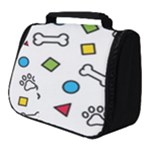 Dog Paw Seamless Pattern Footprint Bone Full Print Travel Pouch (Small)