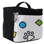 Dog Paw Seamless Pattern Footprint Bone Make Up Travel Bag (Small)