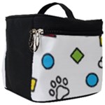 Dog Paw Seamless Pattern Footprint Bone Make Up Travel Bag (Big)