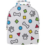 Dog Paw Seamless Pattern Footprint Bone Mini Full Print Backpack