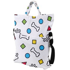 Fold Over Handle Tote Bag 
