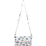 Dog Paw Seamless Pattern Footprint Bone Mini Crossbody Handbag
