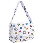 Dog Paw Seamless Pattern Footprint Bone Courier Bag
