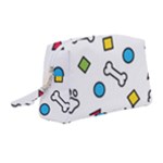 Dog Paw Seamless Pattern Footprint Bone Wristlet Pouch Bag (Medium)