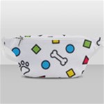 Dog Paw Seamless Pattern Footprint Bone Waist Bag 