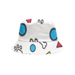Dog Paw Seamless Pattern Footprint Bone Bucket Hat (Kids)