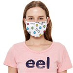 Dog Paw Seamless Pattern Footprint Bone Cloth Face Mask (Adult)