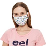 Dog Paw Seamless Pattern Footprint Bone Crease Cloth Face Mask (Adult)