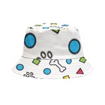 Dog Paw Seamless Pattern Footprint Bone Inside Out Bucket Hat