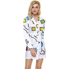 Long Sleeve Satin Robe 