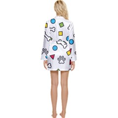 Long Sleeve Satin Robe 